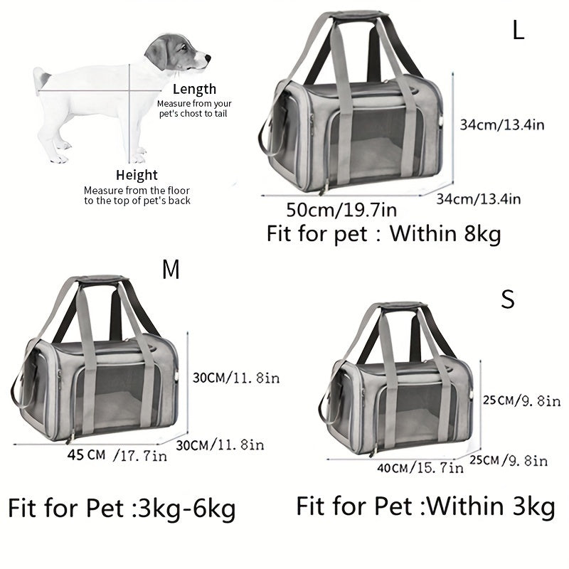 Breathable Foldable Pet Carrier - Cat Backpack Bag - Cat Bag