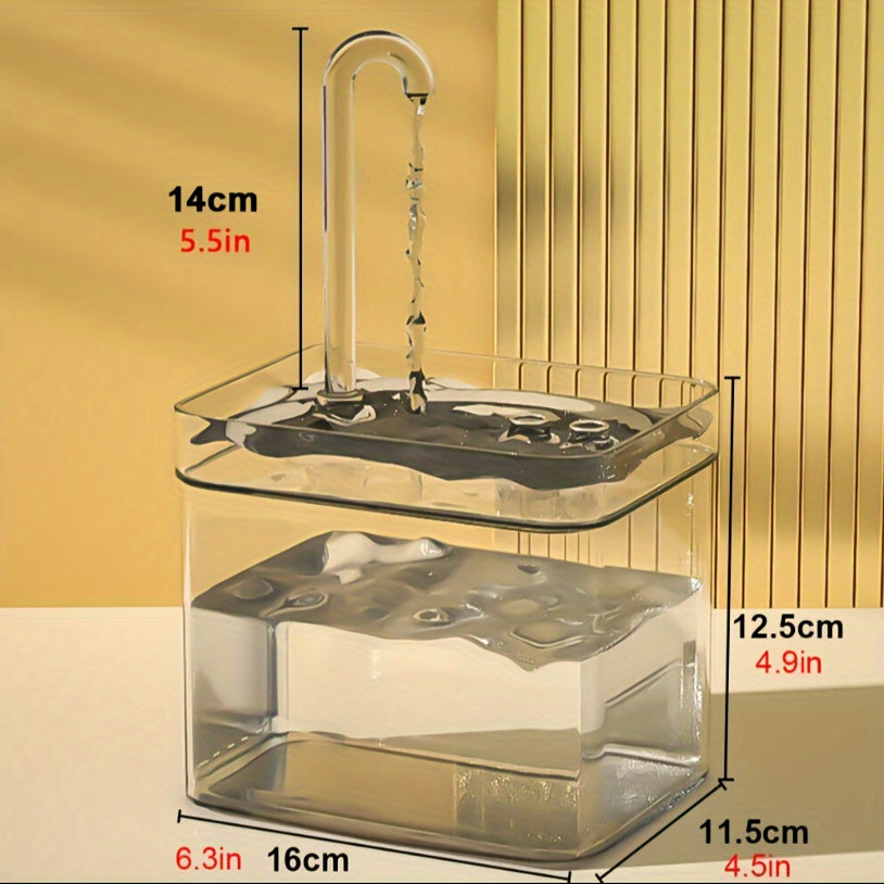 Cat Water Fountain, Pet Water Fountain With Faucet Design For Indoor Cats, Automatic Circulation Cat Water Drinking Dispenser