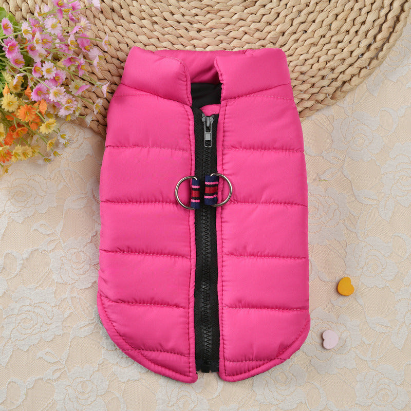 1pc Waterproof Pet Jacket Winter Warm Dog Clothes For Small Dogs Puppy Cat Vest Pet Soft Coat Costume For Cold Weather Christmas Gift