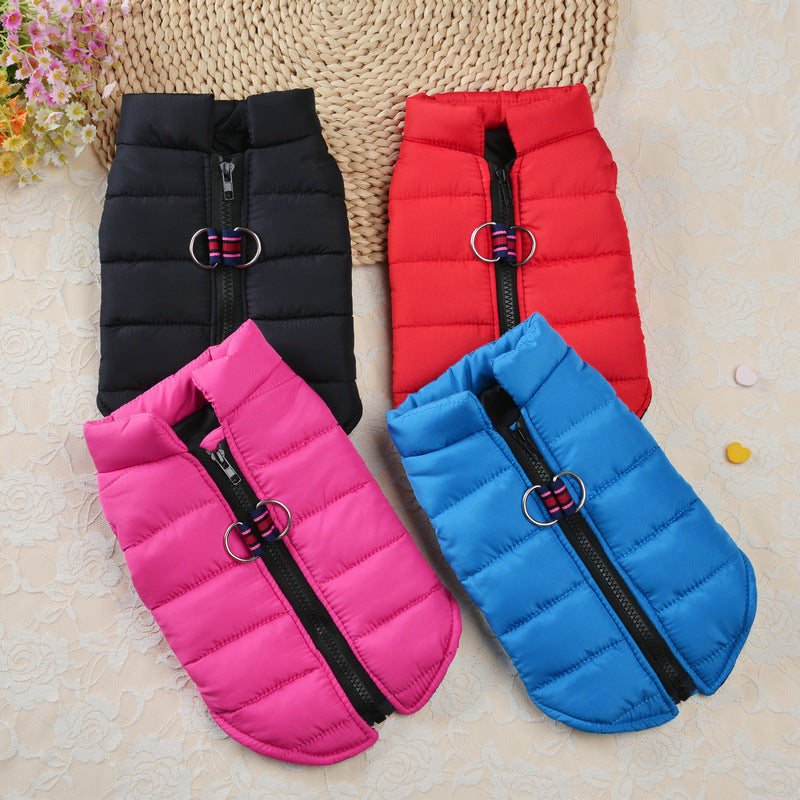 1pc Waterproof Pet Jacket Winter Warm Dog Clothes For Small Dogs Puppy Cat Vest Pet Soft Coat Costume For Cold Weather Christmas Gift