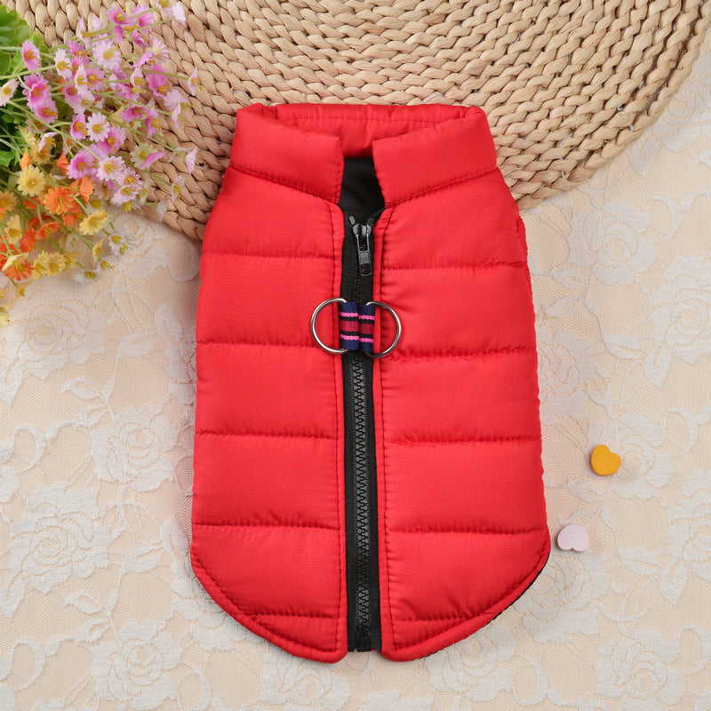 1pc Waterproof Pet Jacket Winter Warm Dog Clothes For Small Dogs Puppy Cat Vest Pet Soft Coat Costume For Cold Weather Christmas Gift