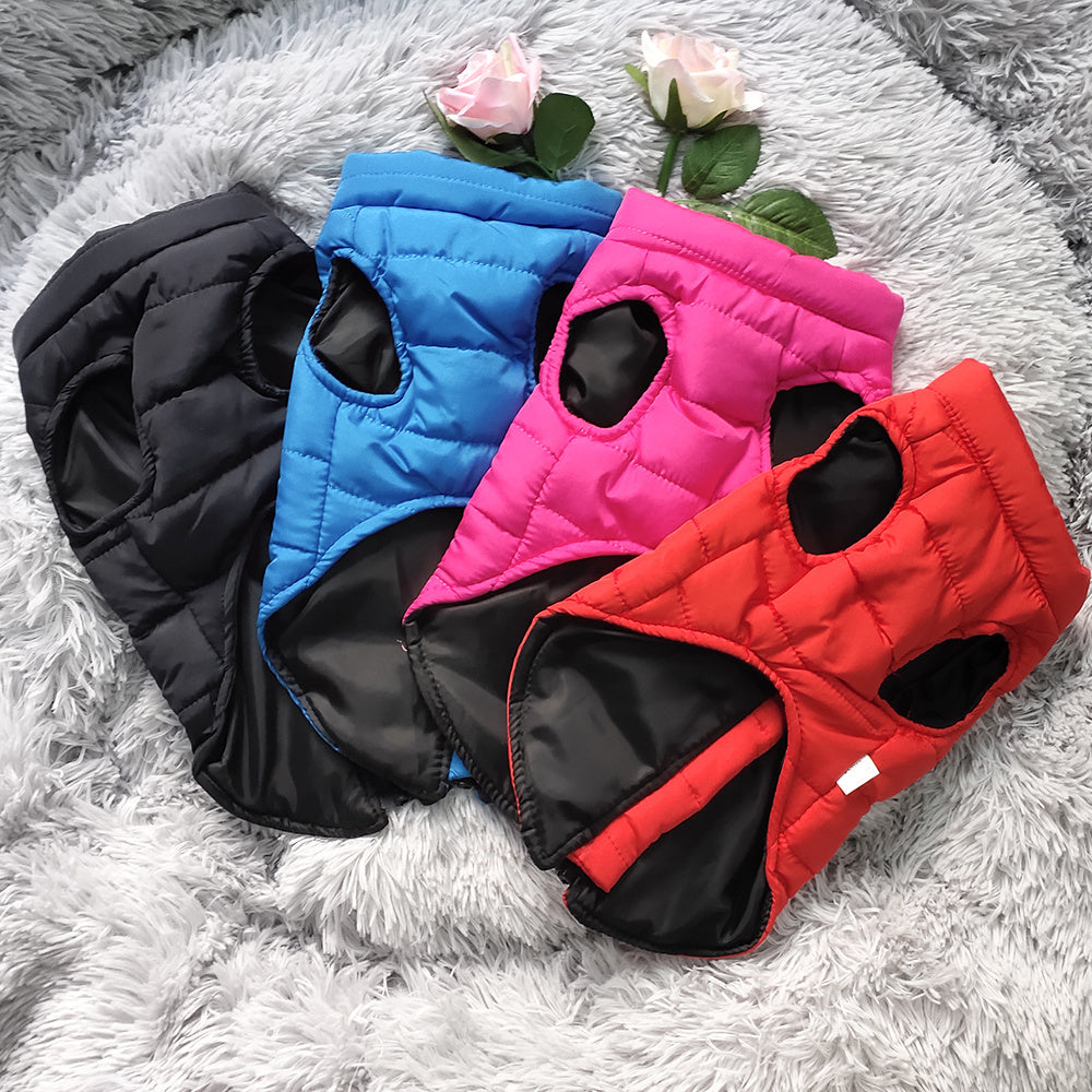 1pc Waterproof Pet Jacket Winter Warm Dog Clothes For Small Dogs Puppy Cat Vest Pet Soft Coat Costume For Cold Weather Christmas Gift