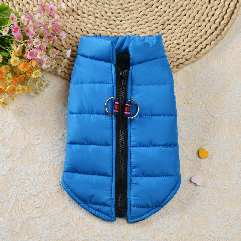 1pc Waterproof Pet Jacket Winter Warm Dog Clothes For Small Dogs Puppy Cat Vest Pet Soft Coat Costume For Cold Weather Christmas Gift