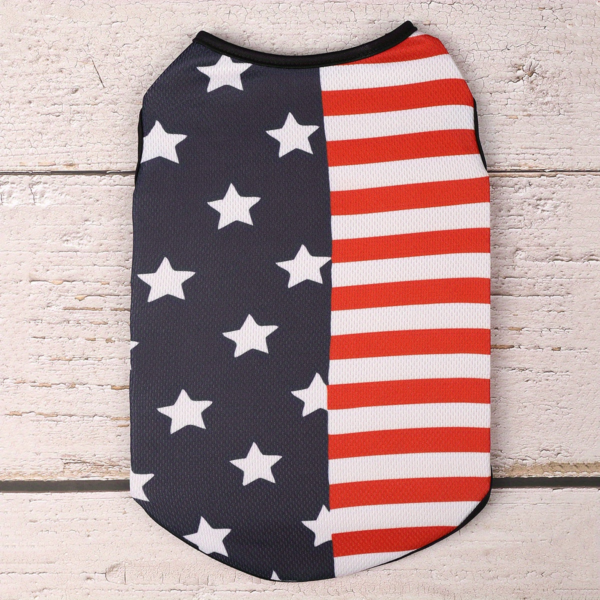 Stars & Stripes Pet Vest - Cartoon Printed, Summer Themed, Breathable, Comfortable Dog Shirt for Small to Medium Dogs - Independence Day Celebration Outfit