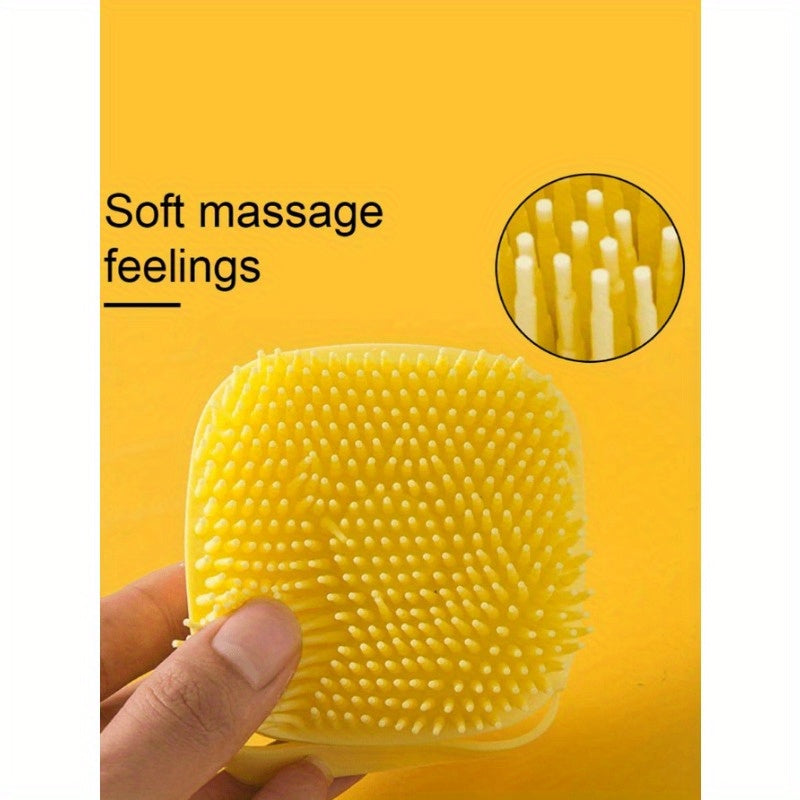 1pc Softness Silicone Pet Brush, Modern Multifunctional Dog Hair Massage Bath Brush For Home