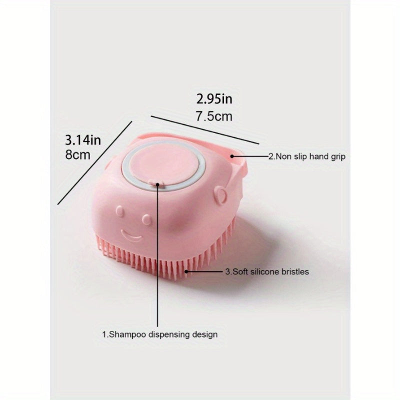 1pc Softness Silicone Pet Brush, Modern Multifunctional Dog Hair Massage Bath Brush For Home