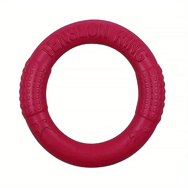 1pc Durable Dog Flying Discs - Interactive Pet Toys For Training, Pulling, And Chewing - Floats On Water