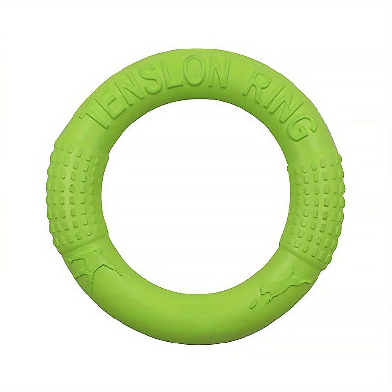 1pc Durable Dog Flying Discs - Interactive Pet Toys For Training, Pulling, And Chewing - Floats On Water