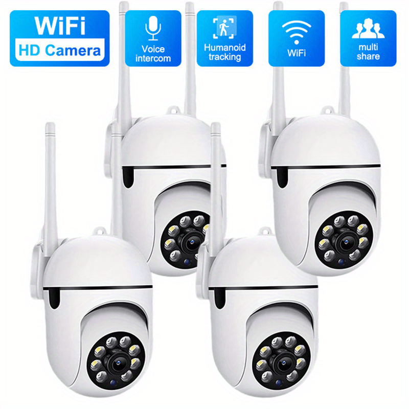 1080P Hd Indoor/Outdoor Security Camera With 2-Way Audio, Wi-Fi Enabled, Pan/Tilt/Zoom, Motion Tracking - Perfect For Babies & Pets, Color Night Vision