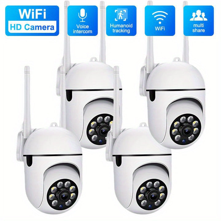 1080P Hd Indoor/Outdoor Security Camera With 2-Way Audio, Wi-Fi Enabled, Pan/Tilt/Zoom, Motion Tracking - Perfect For Babies & Pets, Color Night Vision