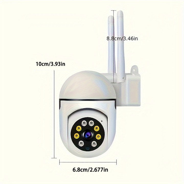 1080P Hd Indoor/Outdoor Security Camera With 2-Way Audio, Wi-Fi Enabled, Pan/Tilt/Zoom, Motion Tracking - Perfect For Babies & Pets, Color Night Vision