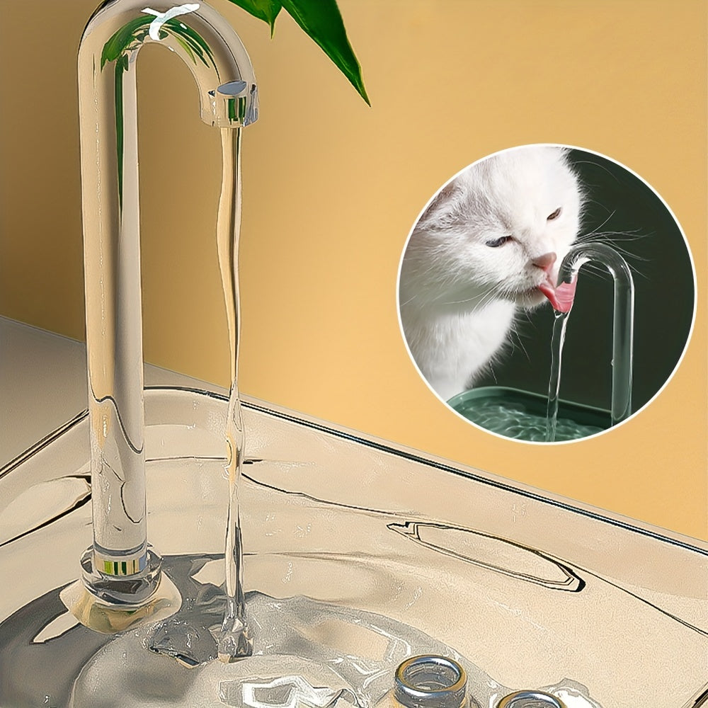 Cat Water Fountain, Pet Water Fountain With Faucet Design For Indoor Cats, Automatic Circulation Cat Water Drinking Dispenser