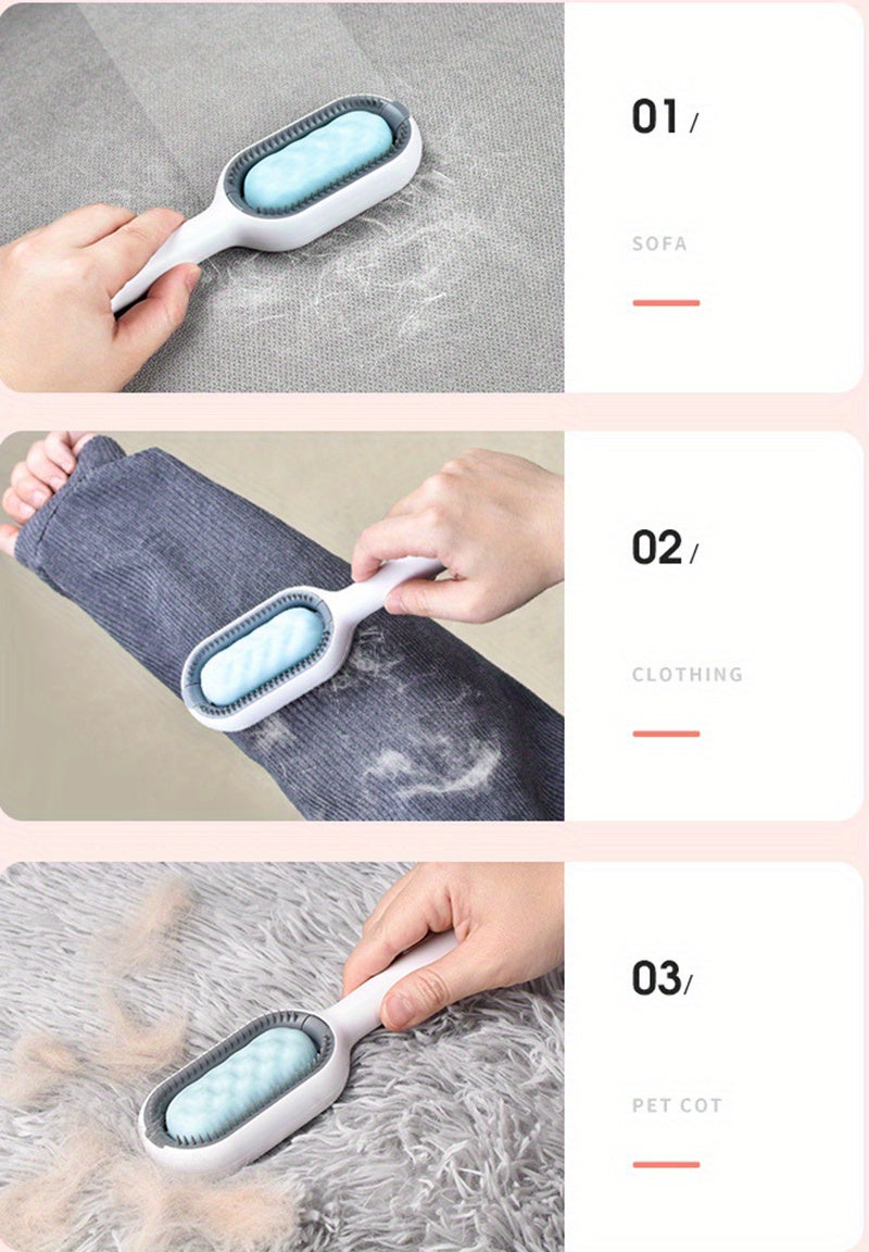 Pet Brush With Water Double Sided Hair Removal Brushes For Cat Dog Pet Grooming Comb Kitten Brush