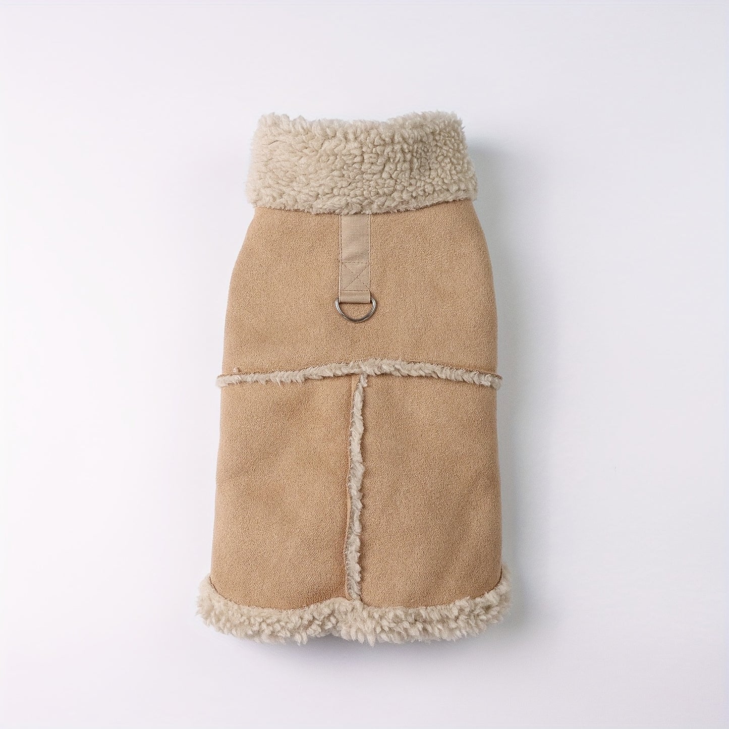 Cozy Fleece-Lined Pet Hoodie with Leash Attachment - Winter Warmth for Small to Medium Dogs and Cats