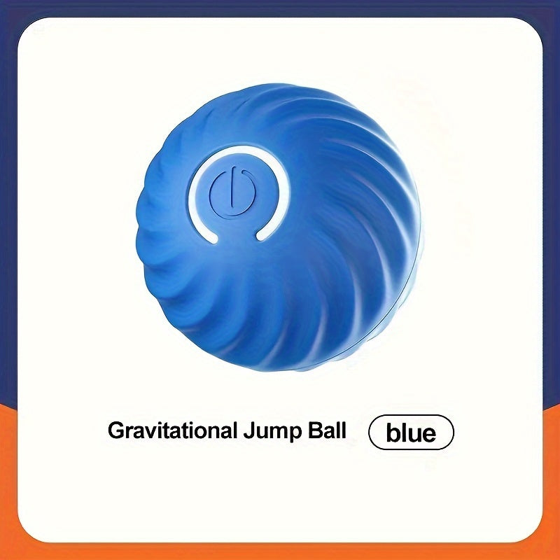 Electric Intelligent Pet Ball - Self-Rolling, Gravity Jumping Toy for Small Dogs and Cats - Electric Charging, Grinding Teeth Toy