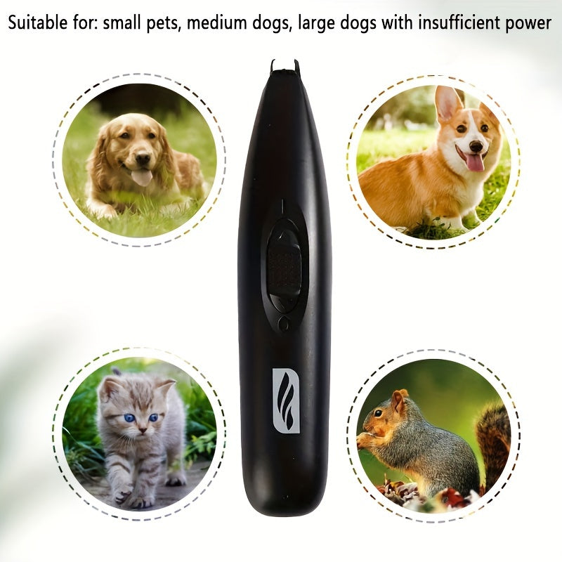 1pc Professional Pet Hair Trimmer And Nail Grooming Tool For Cats And Dogs - Quiet And Safe Clippers For Precise Cuts And Comfortable Grooming