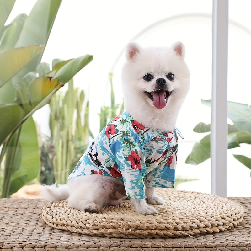 Small Breed Pet Shirt - Breathable Thin Summer Clothing for Cats and Dogs - Hand Wash Only, All-Season Wear for Spring and Autumn