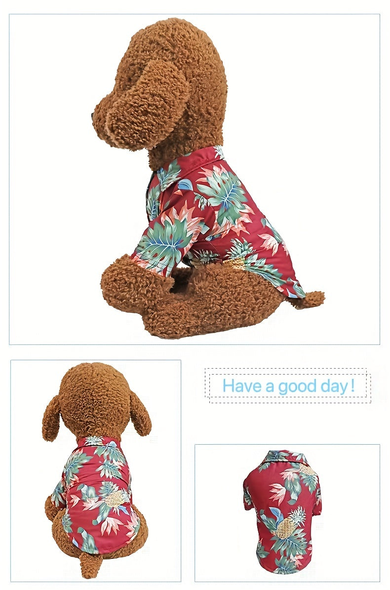 Small Breed Pet Shirt - Breathable Thin Summer Clothing for Cats and Dogs - Hand Wash Only, All-Season Wear for Spring and Autumn