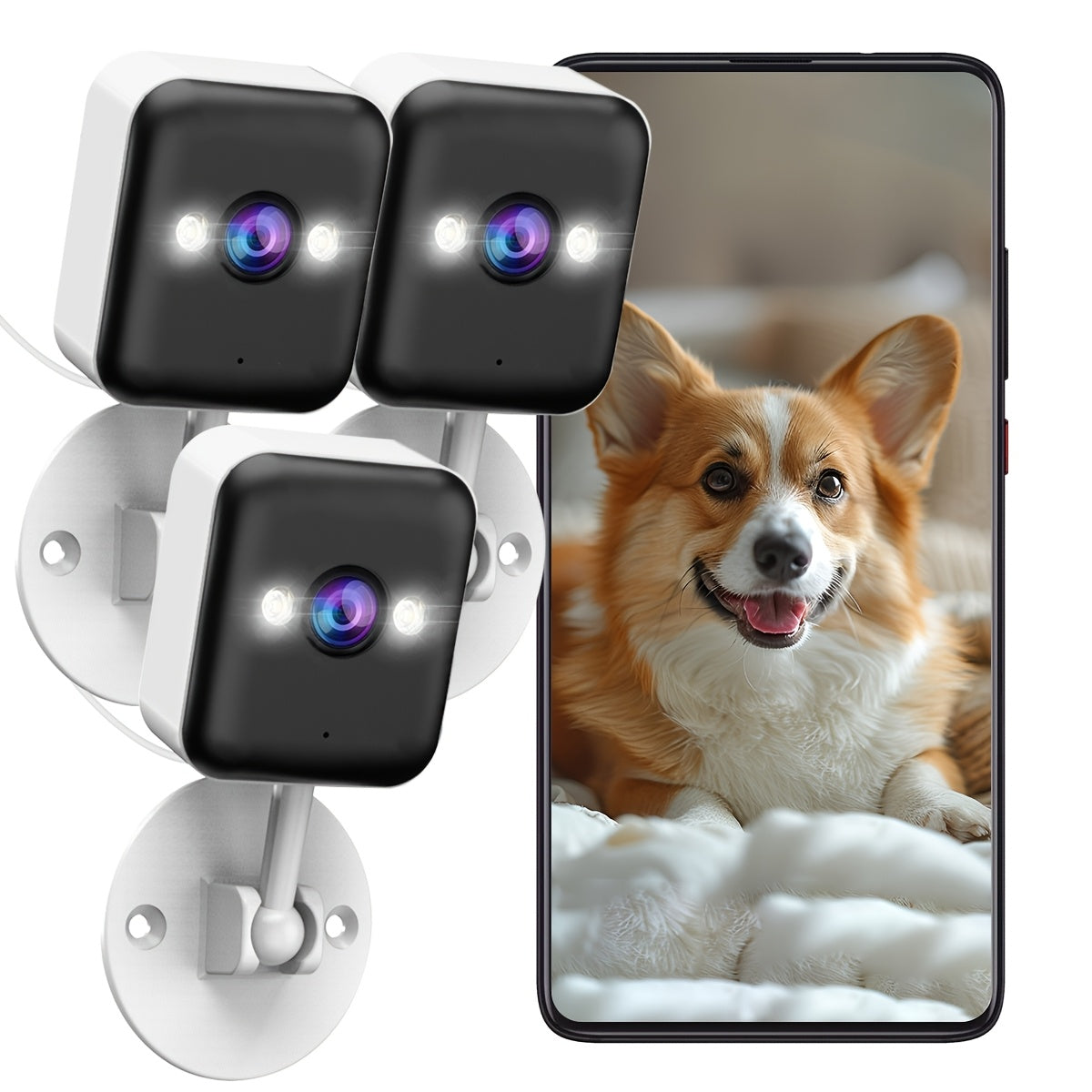 1080P FHD Wireless Surveillance Camera, full-Color Night Vision, Two-Way Voice CallMotion Detection, Built-in AP Hotspot, Can Be Viewed Without Internet, Take Care ofChildren, Elderly And Pets Safety Surveillance Camera