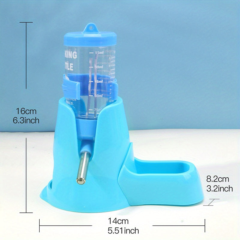 27.05oz Leak-Proof Automatic Hamster Feeder & Water Dispenser - Dual Function, Yellow PP Material, No Battery Required, Perfect for Small Pets Like Hamsters, Hamster Water Bottle