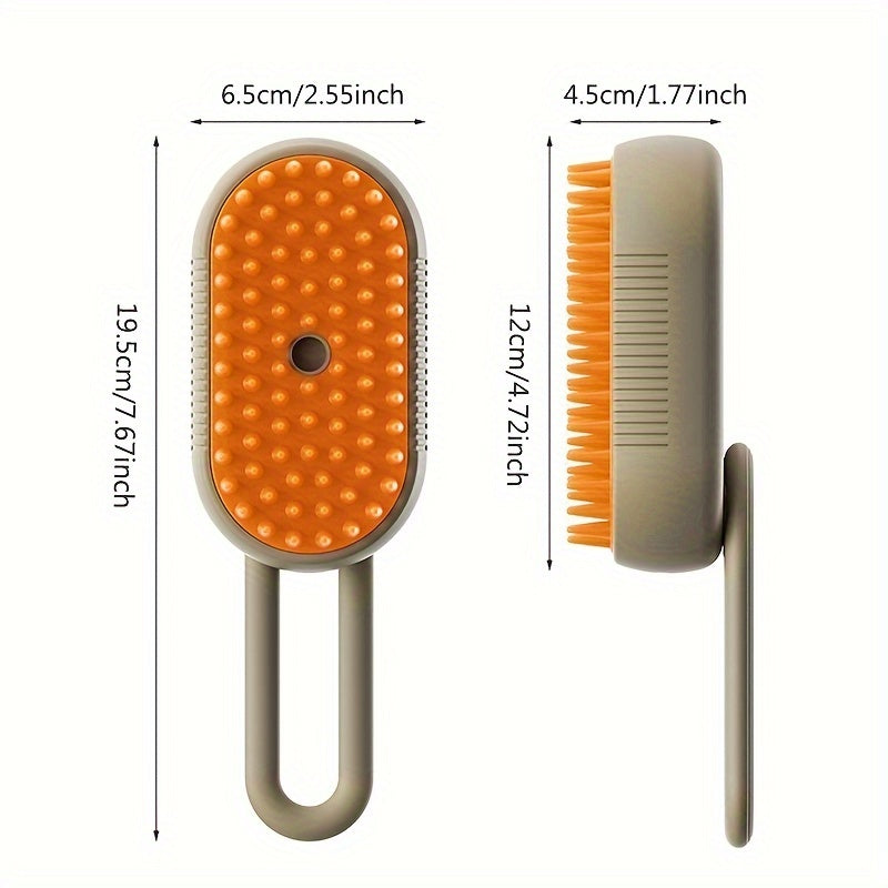 Pet Spray Massage Comb, Cat Steam Grooming Brush with Water Dispenser for Shedding Control