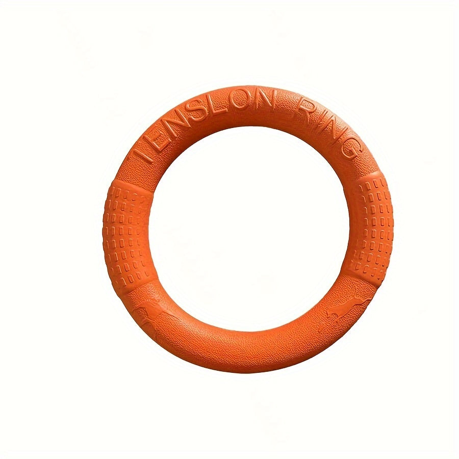 1pc Durable Dog Flying Discs - Interactive Pet Toys For Training, Pulling, And Chewing - Floats On Water