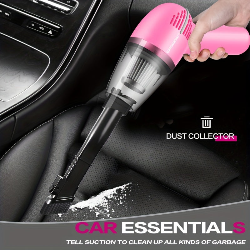 Car Vacuum Cleaner Strong Suction Super Power Dry And Wet Cleaning Cat Hair Pet Hair Multifunctional Portable Mini Handheld