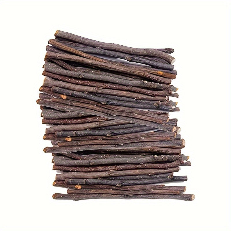 100g Natural Apple Stick Small Animal Snack Chew Toy, Suitable for Small Pets Rabbits, Hamsters, Gerbils, Manx Cats, Squirrels, Rabbits, Healthy Grinding Teeth Toys