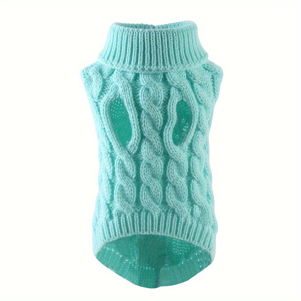 Small to Medium Breeds Cozy Knit Warm Pullover Pet Sweater for Cats & Dogs - Machine Washable