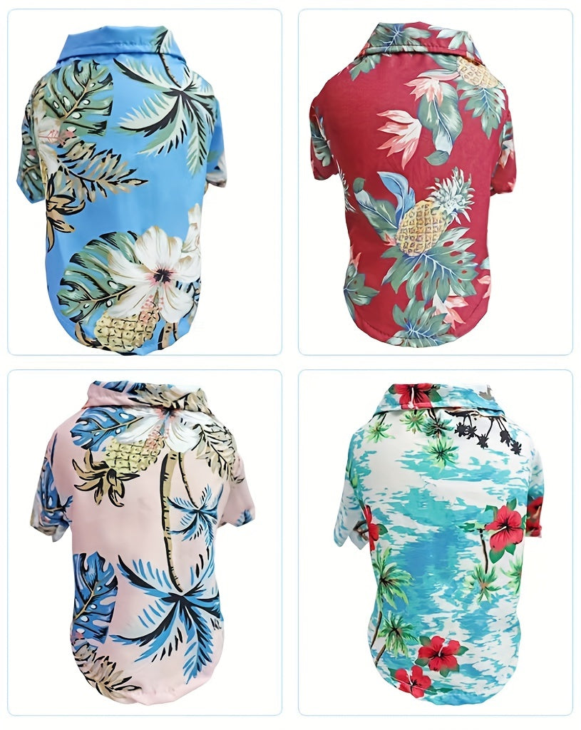 Small Breed Pet Shirt - Breathable Thin Summer Clothing for Cats and Dogs - Hand Wash Only, All-Season Wear for Spring and Autumn