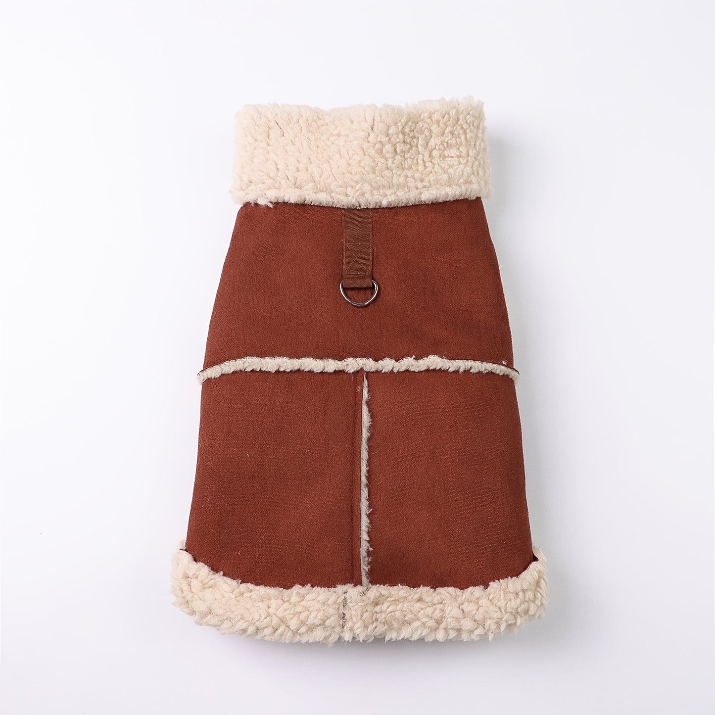 Cozy Fleece-Lined Pet Hoodie with Leash Attachment - Winter Warmth for Small to Medium Dogs and Cats