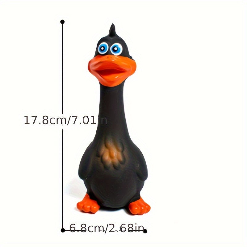 1/3pcs Pets Dog Toys Screaming Chicken Squeeze Sound Toy Rubber Duck Squeaky Chew Bite Resistant Toy Puppy Training Duck/chicken Design Dog Chew Toys, Tough Squeaky Dog Grinding Teeth Toys