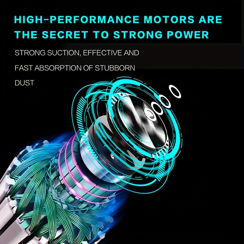 Car Vacuum Cleaner Strong Suction Super Power Dry And Wet Cleaning Cat Hair Pet Hair Multifunctional Portable Mini Handheld