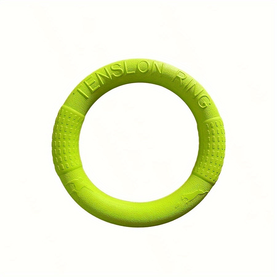 1pc Durable Dog Flying Discs - Interactive Pet Toys For Training, Pulling, And Chewing - Floats On Water
