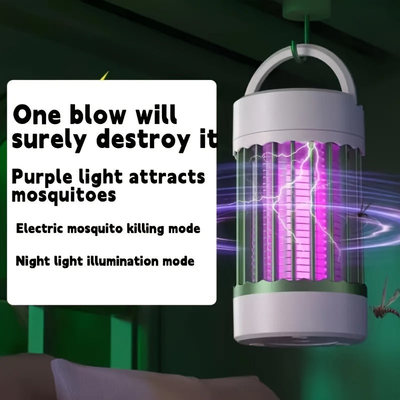 1pc Electric Mosquito Repellent Lamp - Silent, Non-Radiative, Effective Insect Catcher and Repellent for Household, Apartment, College Dorm Essentials - Pest Control, Household Gadget, Easy to Use, No Chemicals, Safe for Fami