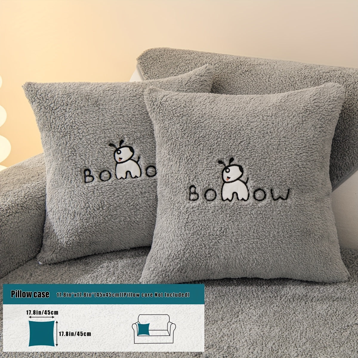 1pc Thickened Sherpa Sofa Slipcover - Soft Fuzzy Pet-Friendly Couch Protector Cover with Non-Slip Backing - Perfect Furniture Protector for Bedroom, Office, Living Room Home Decor