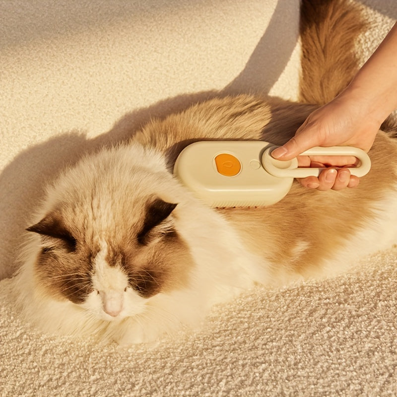 Pet Spray Massage Comb, Cat Steam Grooming Brush with Water Dispenser for Shedding Control