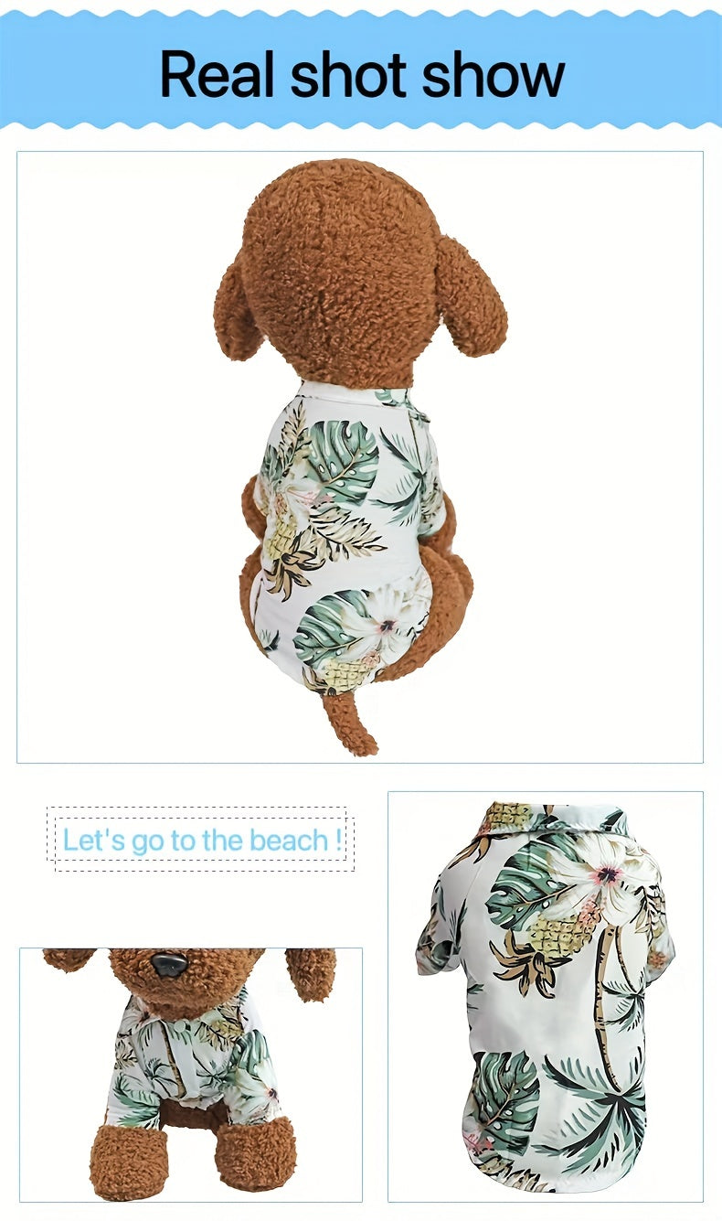 Small Breed Pet Shirt - Breathable Thin Summer Clothing for Cats and Dogs - Hand Wash Only, All-Season Wear for Spring and Autumn
