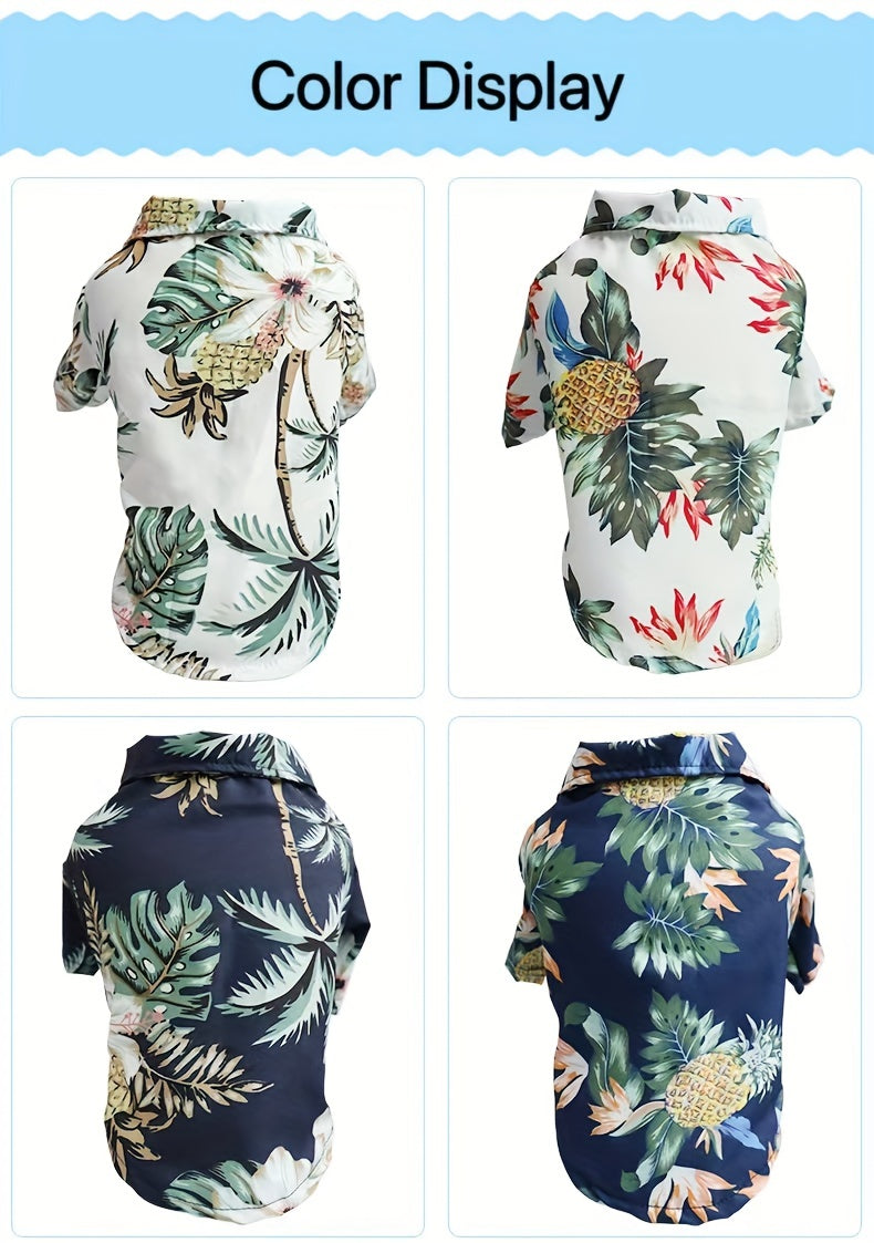 Small Breed Pet Shirt - Breathable Thin Summer Clothing for Cats and Dogs - Hand Wash Only, All-Season Wear for Spring and Autumn