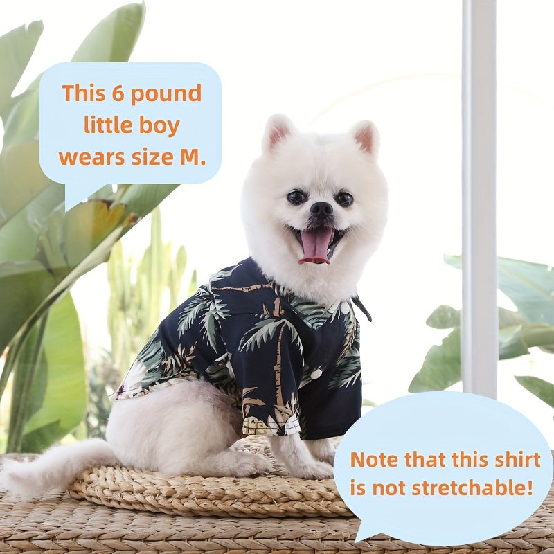 Small Breed Pet Shirt - Breathable Thin Summer Clothing for Cats and Dogs - Hand Wash Only, All-Season Wear for Spring and Autumn