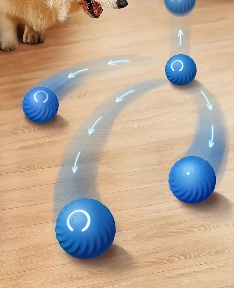 Electric Intelligent Pet Ball - Self-Rolling, Gravity Jumping Toy for Small Dogs and Cats - Electric Charging, Grinding Teeth Toy