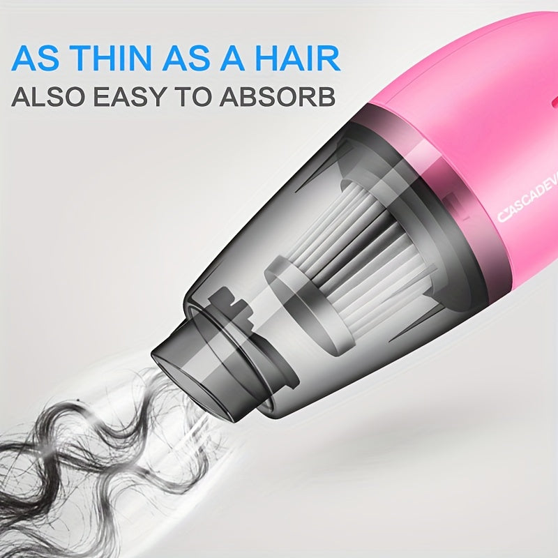 Car Vacuum Cleaner Strong Suction Super Power Dry And Wet Cleaning Cat Hair Pet Hair Multifunctional Portable Mini Handheld