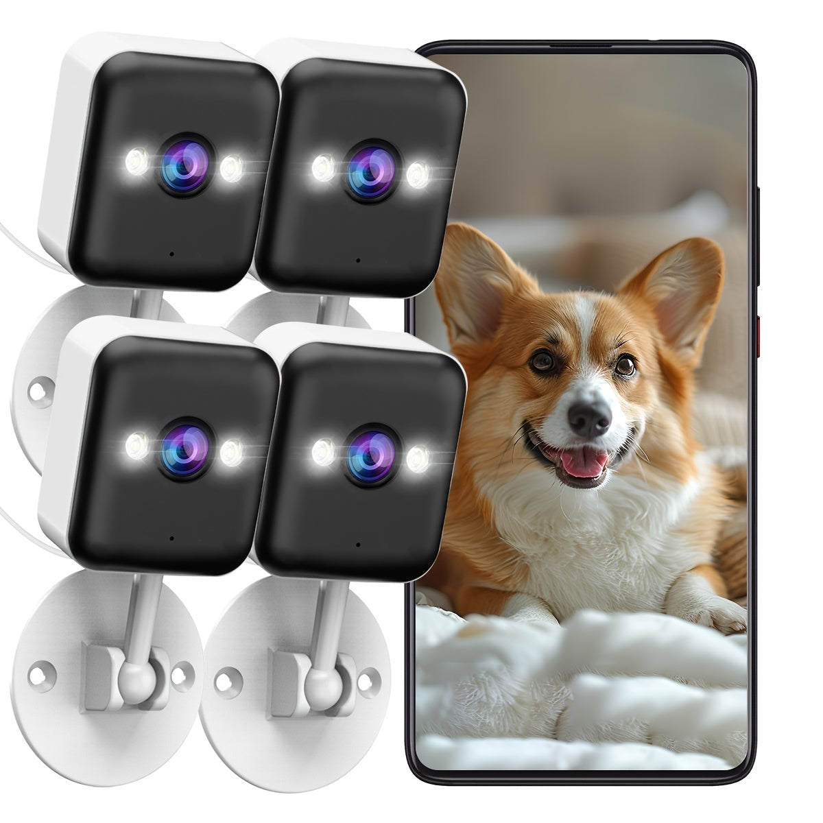 1080P FHD Wireless Surveillance Camera, full-Color Night Vision, Two-Way Voice CallMotion Detection, Built-in AP Hotspot, Can Be Viewed Without Internet, Take Care ofChildren, Elderly And Pets Safety Surveillance Camera