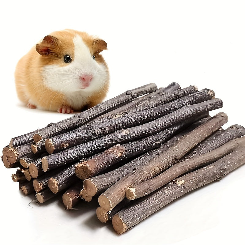 100g Natural Apple Stick Small Animal Snack Chew Toy, Suitable for Small Pets Rabbits, Hamsters, Gerbils, Manx Cats, Squirrels, Rabbits, Healthy Grinding Teeth Toys