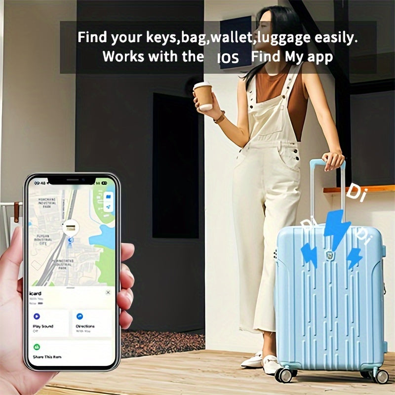 4pcs GPS Smart Anti-Loss Trackers, Real-Time Tracking, No Installation Required, Suitable for Pets, Bags, Luggage, Bicycles, And Cars, Compatible with The Find My App on Ios, Worry-Free Anti-Loss.