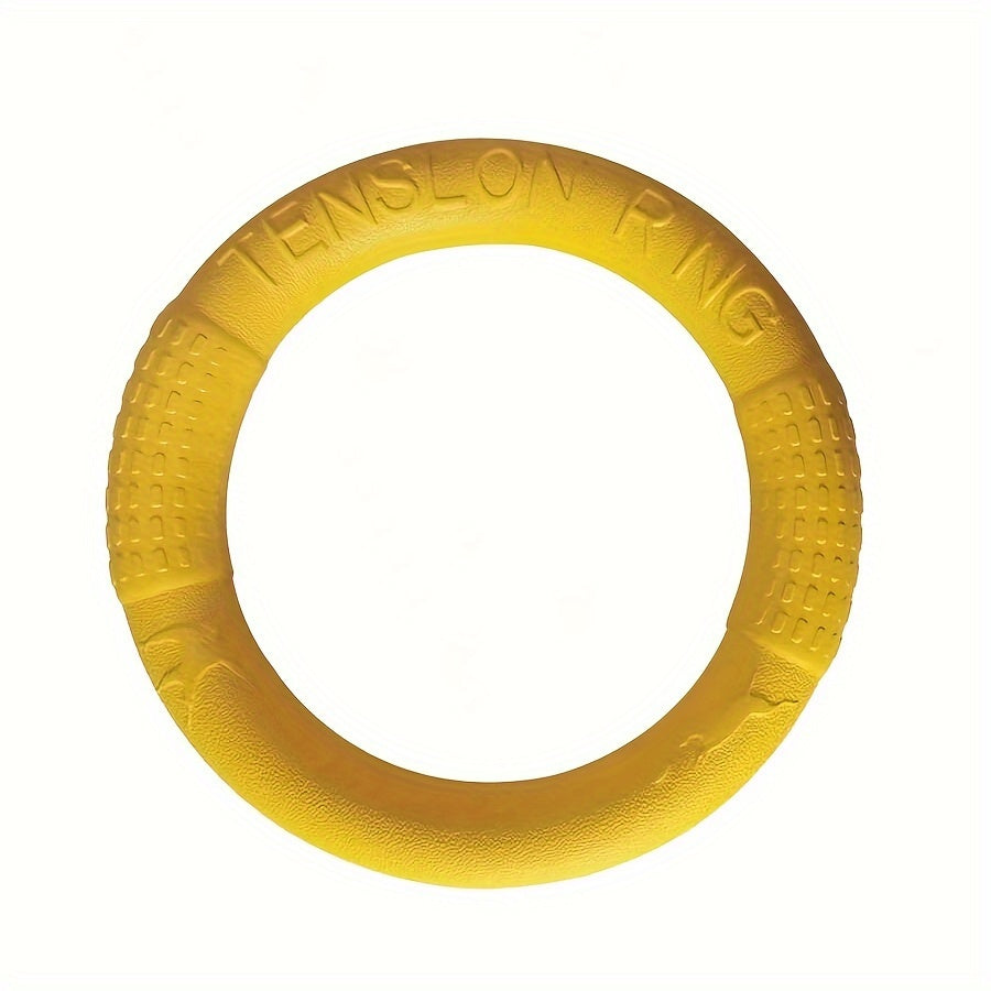 1pc Durable Dog Flying Discs - Interactive Pet Toys For Training, Pulling, And Chewing - Floats On Water
