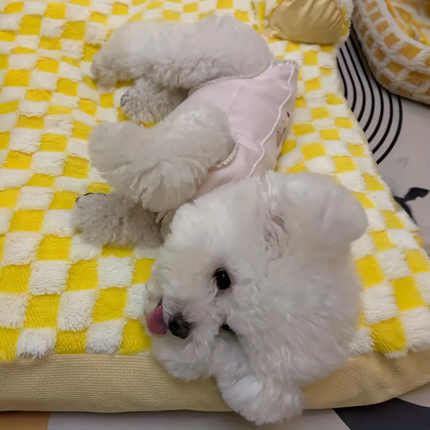 A Cozy And Washable Dog Bed for Pets, Suitable for Autumn And Winter, That Provides Warmth And Comfort, Also Serving As a Cat Nest for All Seasons.