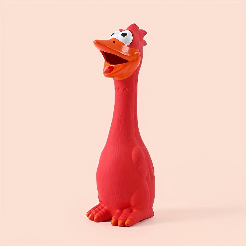 1/3pcs Pets Dog Toys Screaming Chicken Squeeze Sound Toy Rubber Duck Squeaky Chew Bite Resistant Toy Puppy Training Duck/chicken Design Dog Chew Toys, Tough Squeaky Dog Grinding Teeth Toys