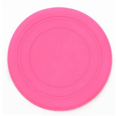 1pcs Funny Silicone Flying Saucer Dog Cat Toy Dog Game Flying Discs Resistant Chew Puppy Training Interactive Pet Supplies New