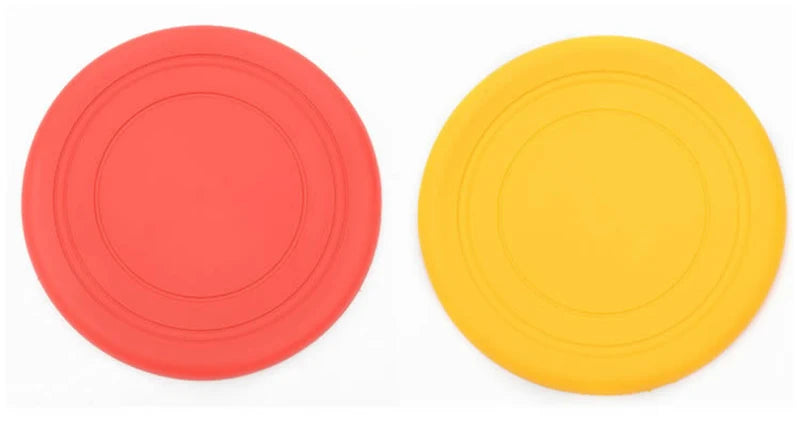 1pcs Funny Silicone Flying Saucer Dog Cat Toy Dog Game Flying Discs Resistant Chew Puppy Training Interactive Pet Supplies New